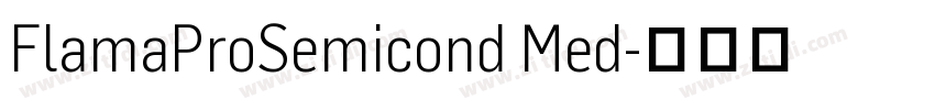 FlamaProSemicond Med字体转换